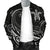 Hawaii Turtle Polynesian Mens Bomber Jacket - White - Frida Style - Polynesian Pride