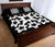 Hawaiian Quilt Bed Set Royal Pattern - Black And White - A1 Style - Polynesian Pride