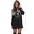 Chuuk Women's Hoodie Dress - Black White Version - Polynesian Pride