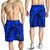 Samoa Men Shorts - Samoa Coat Of Arm, Maui Tattoo Blue - Polynesian Pride