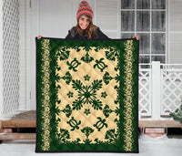 Hawaii Premium Quilt - Hawaiian Quilt Turtle Dance Sea Pattern - Polynesian Pride