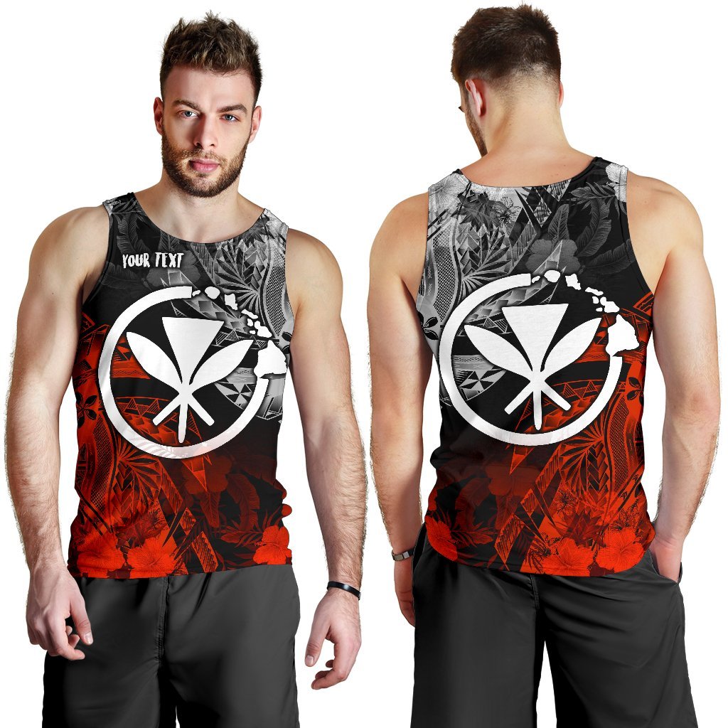 Polynesian Hawaii Kanaka Maoli Personalised Men's Tank Top - Vintage Polynesian Style - Polynesian Pride