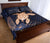 Personalized - Hawaii Kakau Polynesian Turtle Map Quilt Bed Set - Indigo Ver 1 - Polynesian Pride