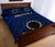 Cook Island Quilt Bed Set - Seal With Polynesian Tattoo Style ( Blue) - Polynesian Pride