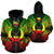 Pohnpei Polynesian All Over Zip up Hoodie Map Reggae Unisex Reggae - Polynesian Pride