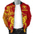 Hawaii Polynesian Men's Bomber Jacket - Vintage Polynesian Turtle (Red) - Polynesian Pride