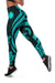 Nauru Women's Leggings - Turquoise Tentacle Turtle - Polynesian Pride