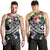 Polynesian Hawaii Kanaka Maoli Men's Tank Top - Summer Plumeria (Black) - Polynesian Pride