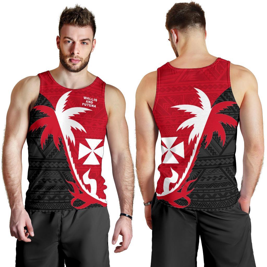 Wallis and Futuna Coconut Tree Men's Tank Top - Polynesian Pride