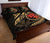 Hawaiian Polynesian Quilt Bed Set - Kanaka Maoli & Gold Manta Ray Turtle Tentacle - Polynesian Pride