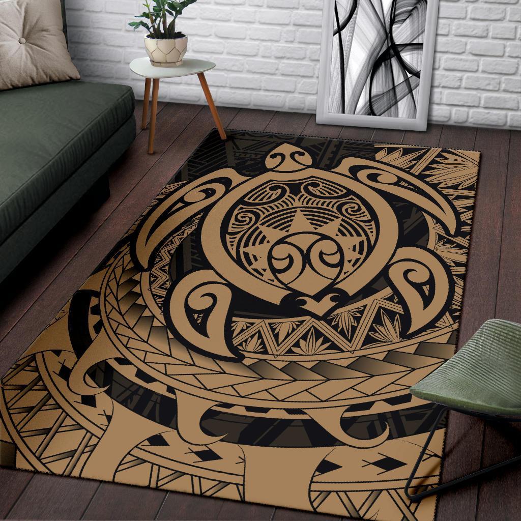 Hawaii Polynesian Turtle Rug - Gray - Polynesian Pride