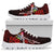 Solomon Islands Polynesian Sneakers - Coat Of Arm With Hibiscus - Polynesian Pride