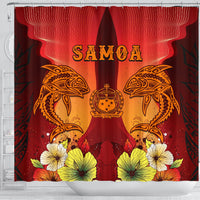 Samoa Shower Curtains - Tribal Tuna Fish - Polynesian Pride
