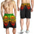 Samoa Polynesian All Over Print Men's Shorts - Tattoo Pattern With Seal - Polynesian Pride