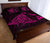 Hawaii Manta Ray Map Polynesian Pink Quilt Bed Set - Polynesian Pride