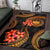 Samoa Polynesian Area Rug - Gold Plumeria - Polynesian Pride