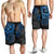 Tonga Polynesian Shorts (Men) - Blue Turtle Flowing - Polynesian Pride