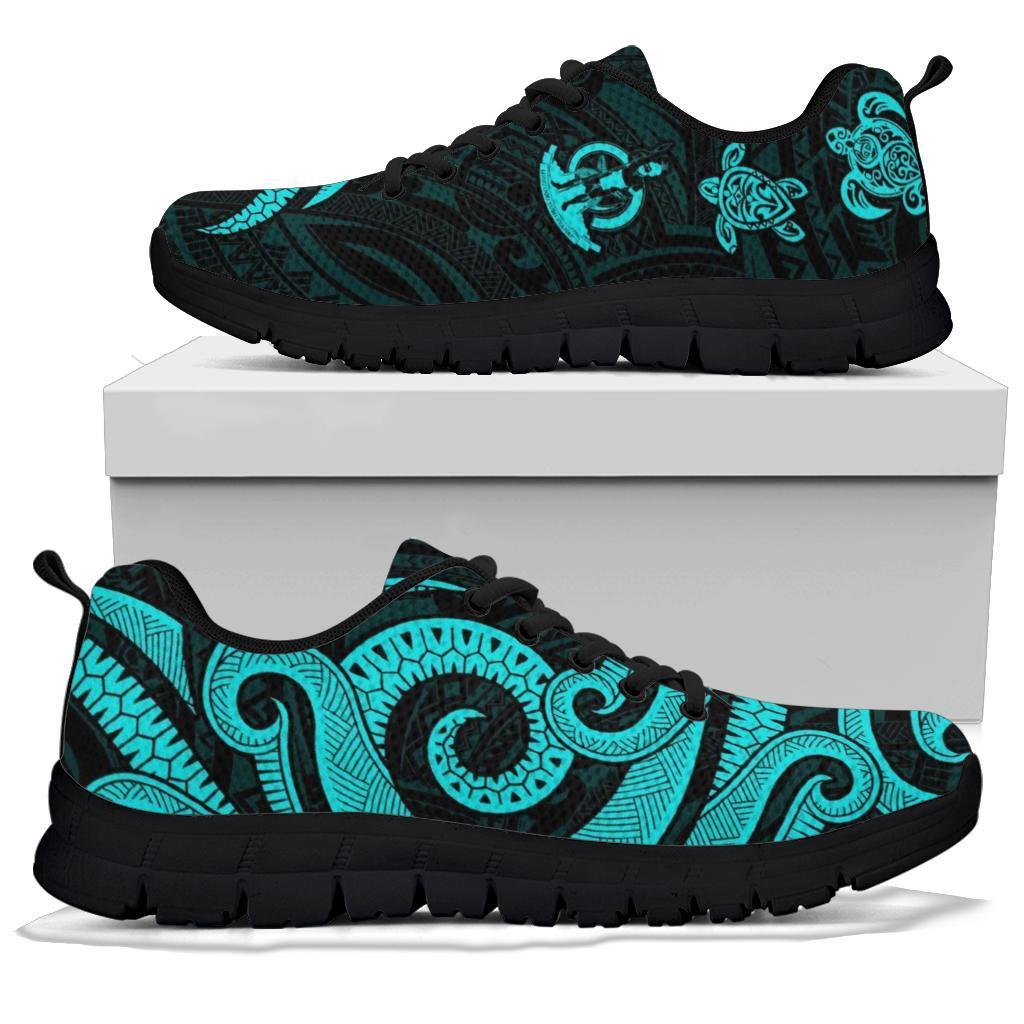 Vanuatu Sneakers - Turquoise Tentacle Turtle - Polynesian Pride