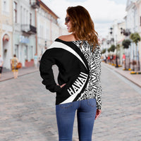 Hawaii Polynesian Women's Off Shoulder Sweater 06 - Polynesian Pride