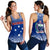 Samoa Women's Racerback Tank - Polynesian Fog Blue Blue - Polynesian Pride