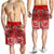 Tonga Men's Shorts - Red Shark Polynesian Tattoo - Polynesian Pride