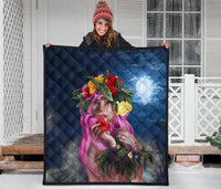 Hawaii Kanaka Colorful Hula Girl Premium Quilt - Dinh Style - Polynesian Pride