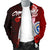 Northern Mariana Islands Polynesian Men's Bomber Jacket - Coat Of Arm With Hibiscus - Polynesian Pride