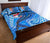 Fiji Quilt Bed Set - Blue Shark Polynesian Tattoo - Polynesian Pride