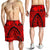 Samoa Men Shorts - Samoa Coat Of Arm, Maui Tattoo Red - Polynesian Pride