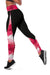 Hawaii Hibiscus Pink Background Leggings - Polynesian Pride