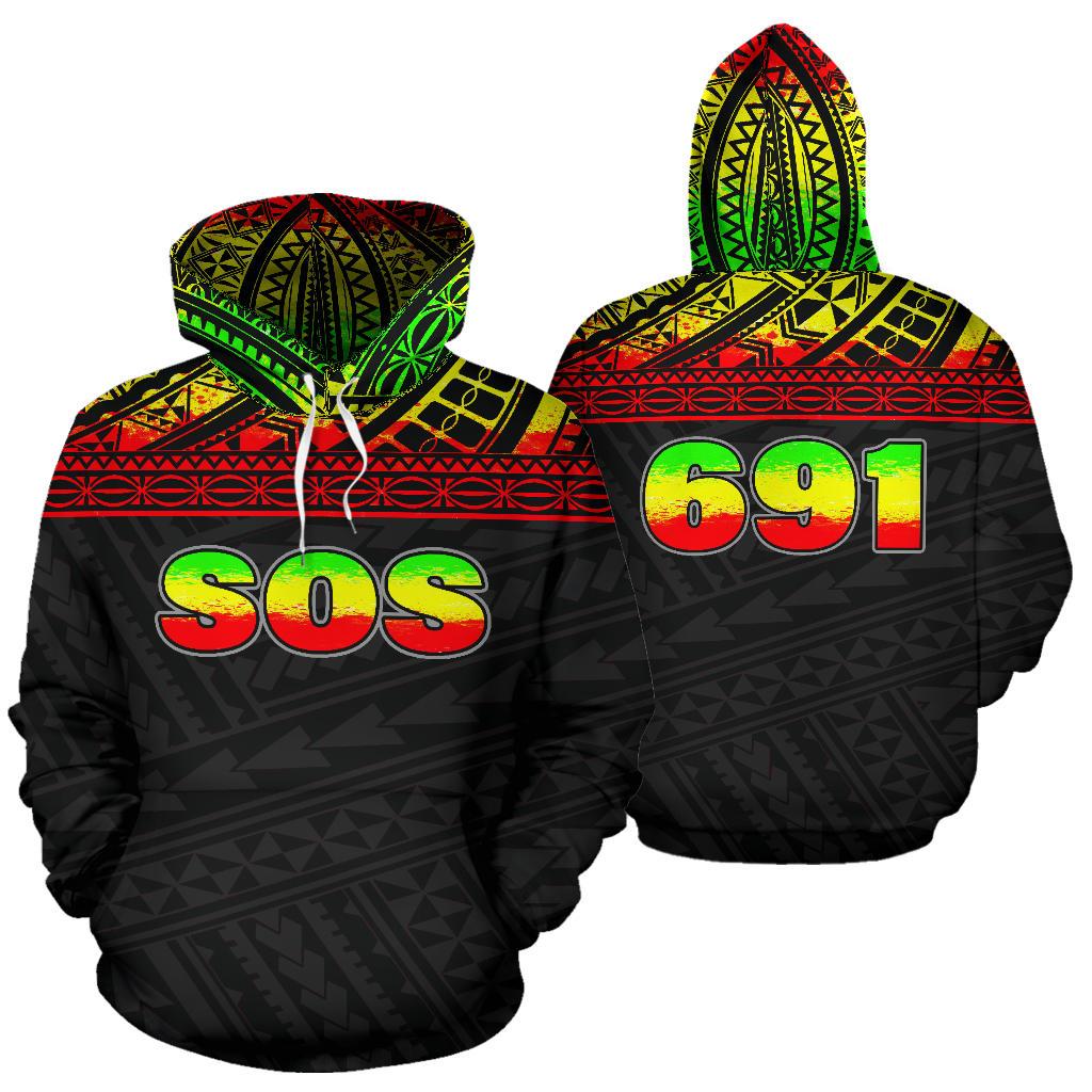 SOS All Over Hoodie - Polynesian Pride