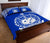 Samoa Quilt Bed Set - Samoa Coat Of Arms Blue Curve Version - Polynesian Pride