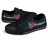 Pohnpei Micronesia Low Top Shoe - Tropical Flower - Polynesian Pride