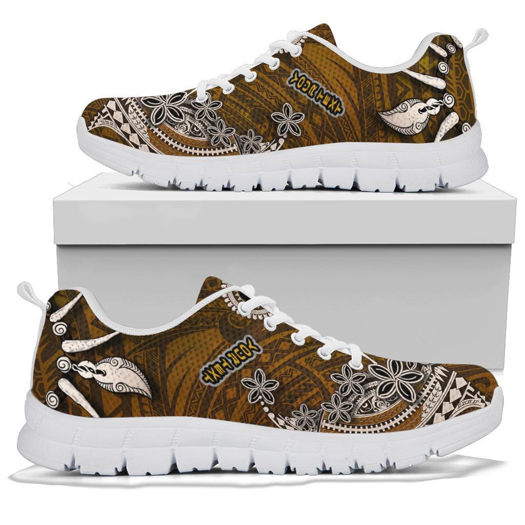 Pohnpei Custom Personalised Sneakers - Polynesian Boar Tusk - Polynesian Pride