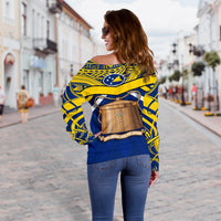 Tokelau Rugby Off Shoulder Sweater Version - Polynesian Pride