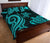 Papua New Guinea Quilt Bed Set - Turquoise Tentacle Turtle - Polynesian Pride