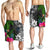 Palau Men Shorts - Turtle Plumeria Banana Leaf Crest - Polynesian Pride