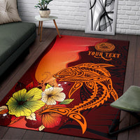 American Samoa Custom Personalised Area Rugs - Tribal Tuna Fish - Polynesian Pride