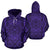 Hawaii Hoodie Polynesian Symmetry Violet Pullover - Polynesian Pride