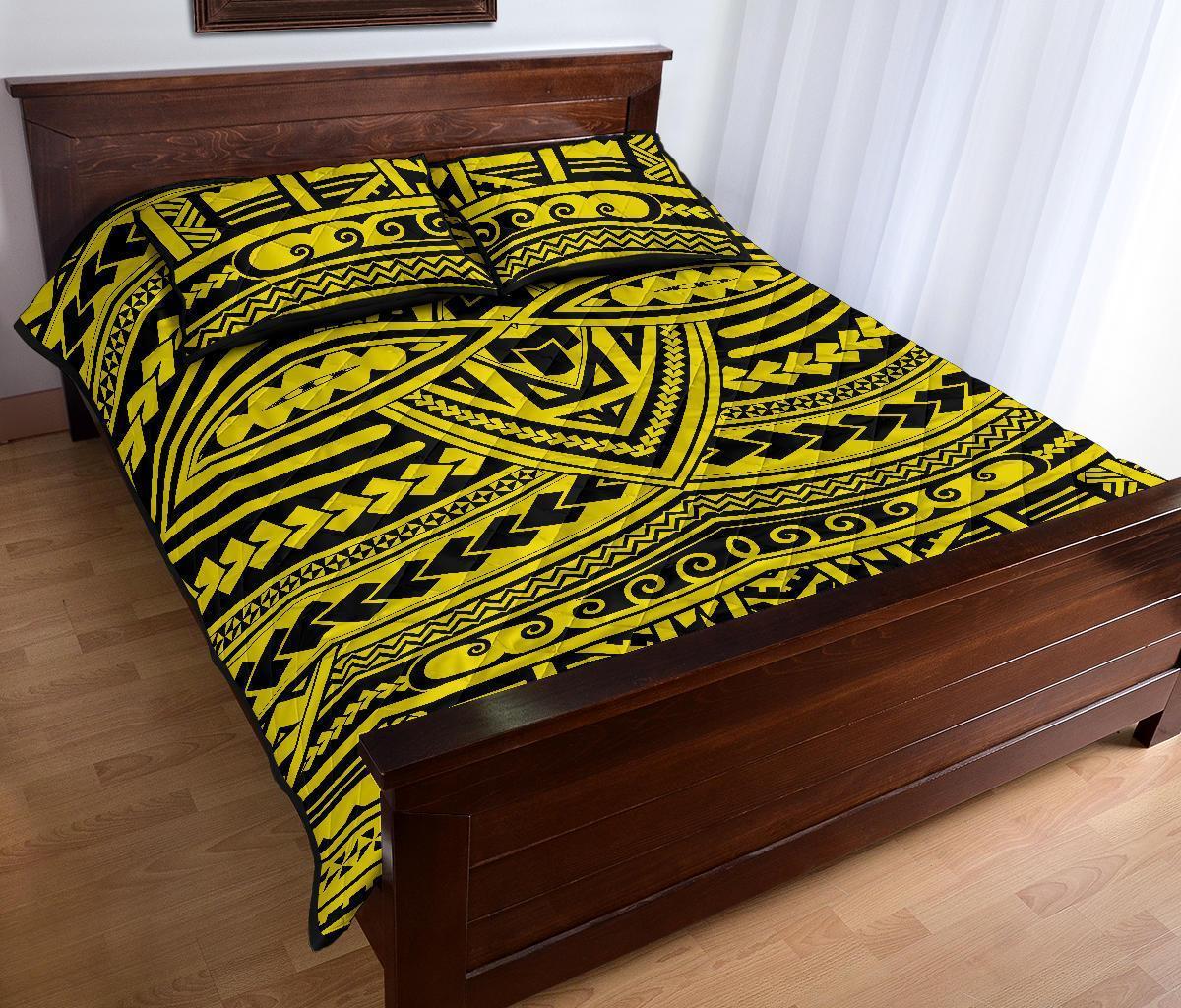 Hawaii Quilt Bed Set Polynesia Seamless AH - Polynesian Pride