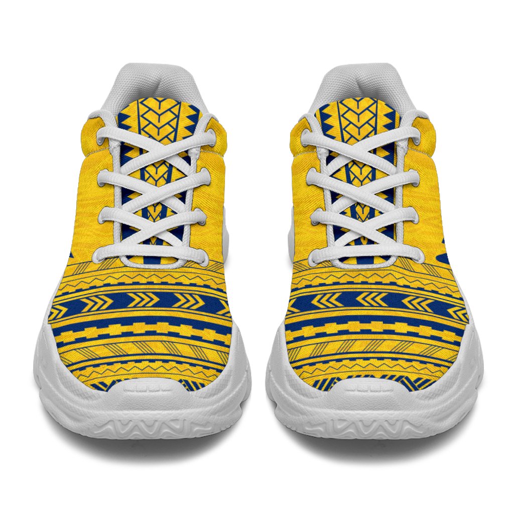 Niue Chunky Sneakers - Polynesian Chief Flag Version - Polynesian Pride