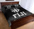 Fiji Quilt Bed Set - Fiji Flag Coat Of Arms Polynesian Black Frog - Polynesian Pride