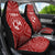 Tonga Car Seat Covers - Tonga Seal With Polynesian Tattoo Style (Red) - Polynesian Pride