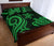 Palau Quilt Bed Set - Green Tentacle Turtle - Polynesian Pride