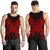 Hawaii Turtle Polynesian Men Tank Top Map Red - Polynesian Pride