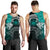 Samoa Custom Personalised Men's Tank Top - Samoa Seal Wave Style (Green) - Polynesian Pride