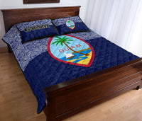 Guam Quilt Bed Set - Guam Coat Of Arms Polynesian Design - Polynesian Pride
