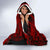 Austral Islands Hooded Blanket - Polynesian Tattoo Red - Polynesian Pride