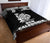 New Caledonia Quilt Bed Set - New Caledonia Coat Of Arms Polynesian Tattoo Black Fog Style - Polynesian Pride