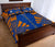 Marshall Islands Quilt Bed Set - Marshall Islands Seal & Polynesian Orange Tattoo Style - Polynesian Pride